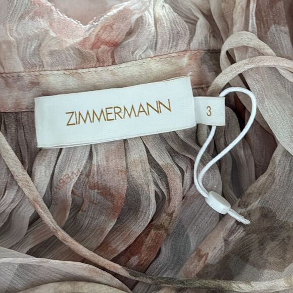 Zimmermann Women Zimmermann Illustration Flutter Midi Dress - Picture 7 of 9